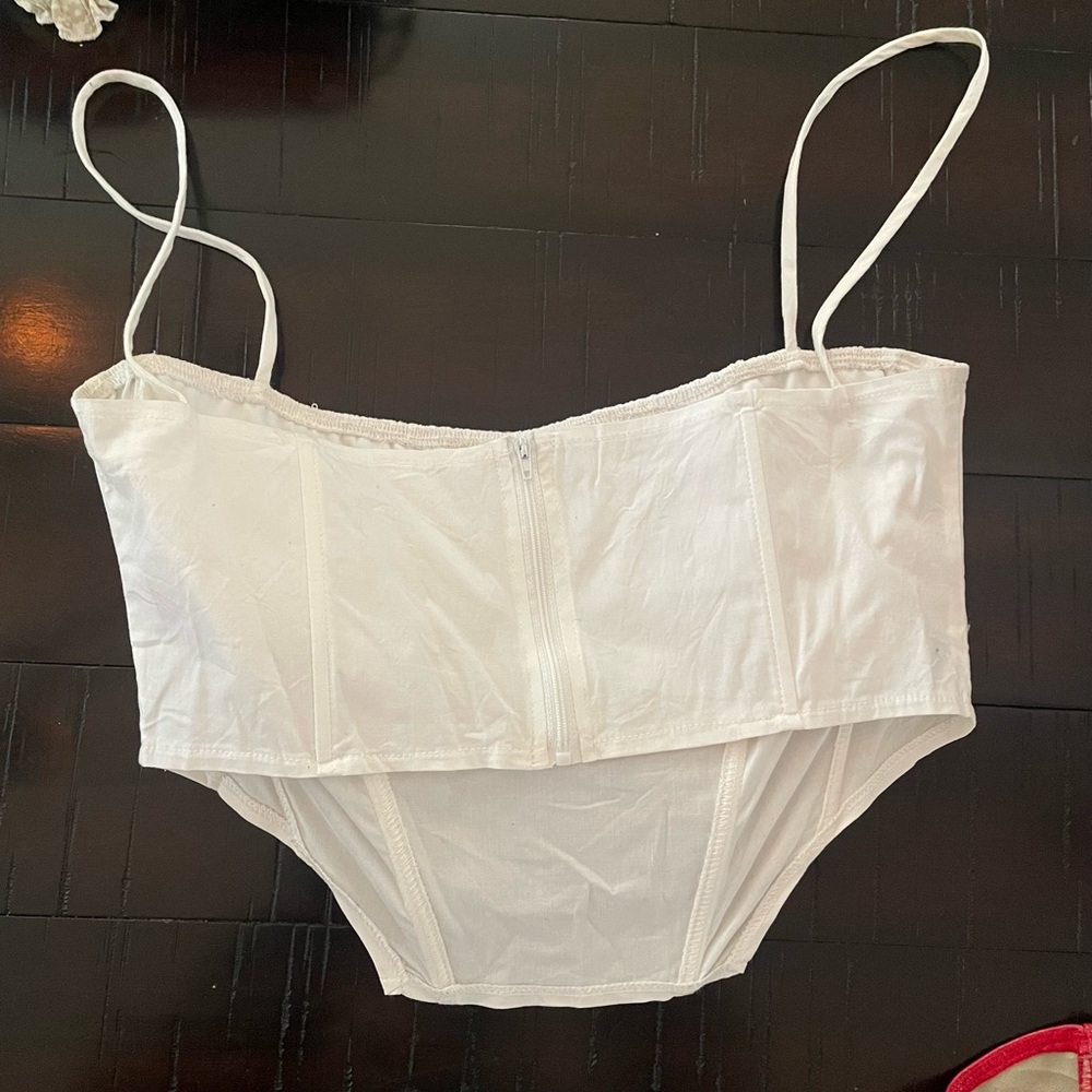 White crop top from boutique size medium